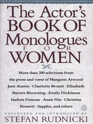 The Actor's Book of Monologues for Women - ebook